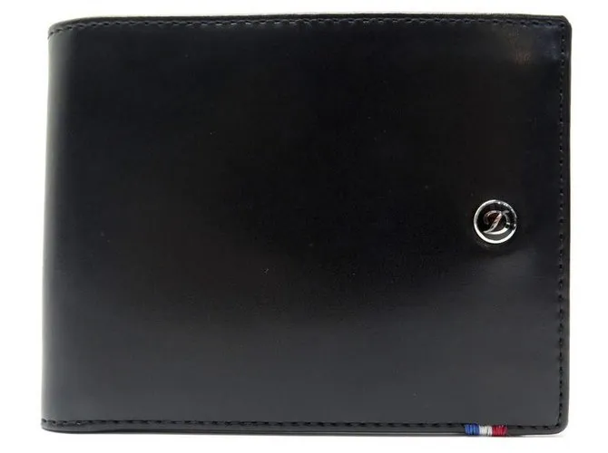 NUEVA CARTERA ST DUPONT LINE D 180003 Billetera de cuero negro 