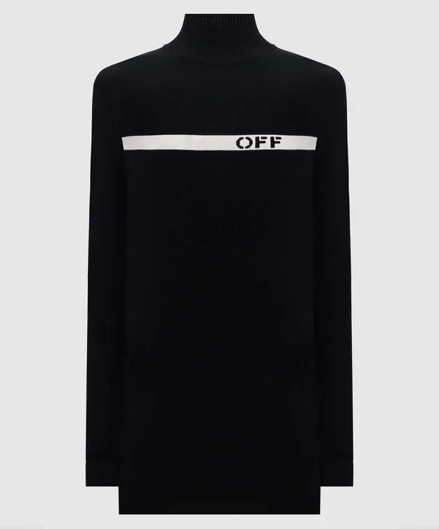 Off-White Black dress with logo