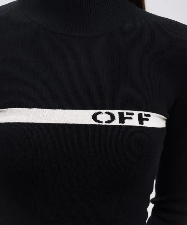 Off-White Black dress with logo