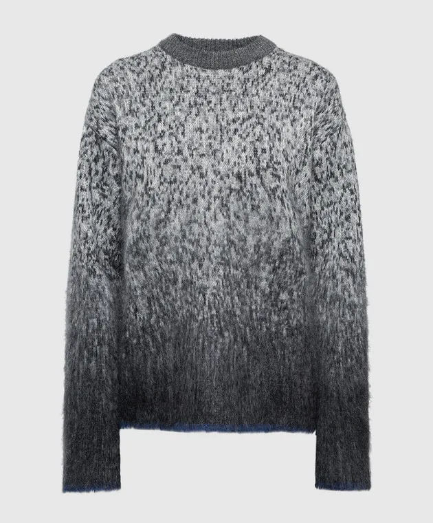 Off-White Gray patterned sweater