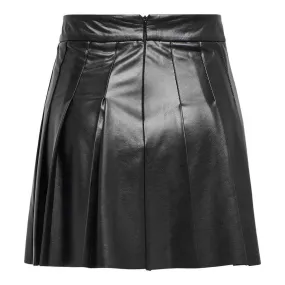 ONLDORIT FAUX LEATHER PLISSE SKIRT