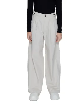 Only Cotton Trousers with Zip and Button Fastening