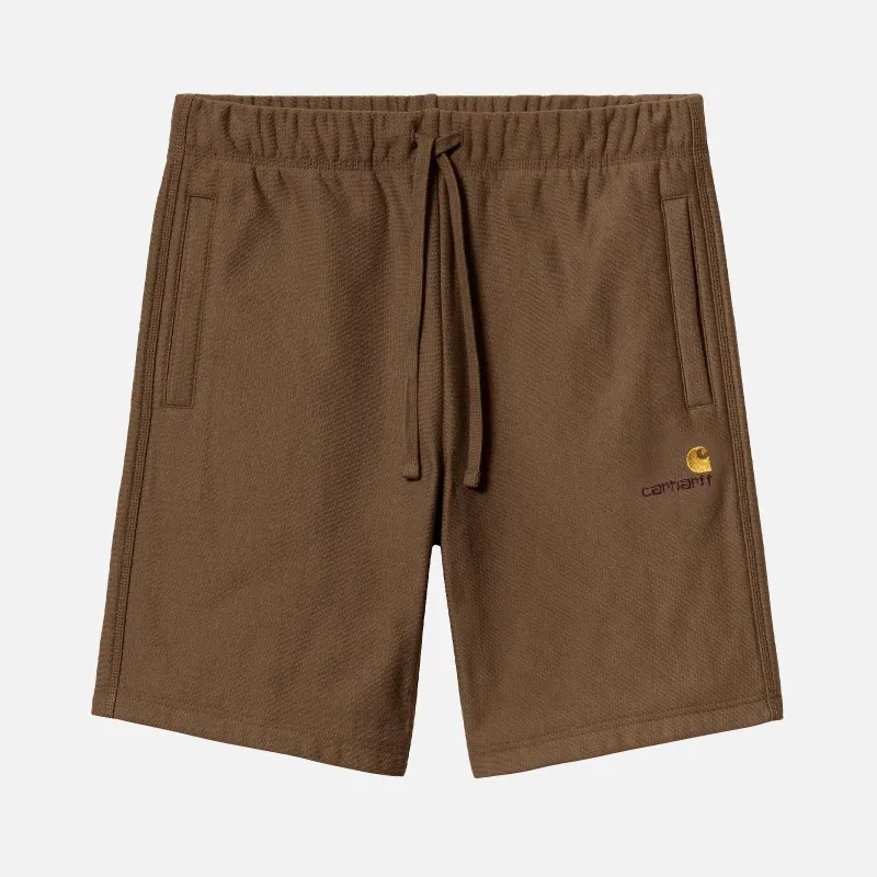 Pantalones Carhartt WIP American Script Sweat Short I031685.1ZD.XX