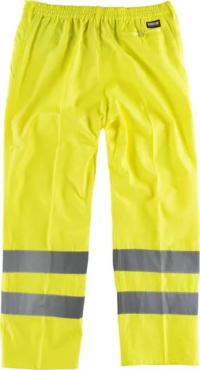 Pantalón alta visibilidad con cintas reflectante Amarillo