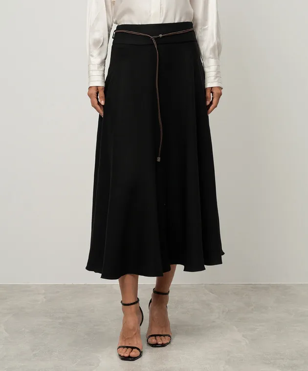 Peserico Black skirt with wool