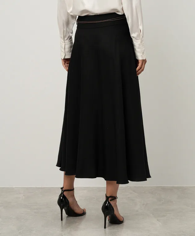 Peserico Black skirt with wool