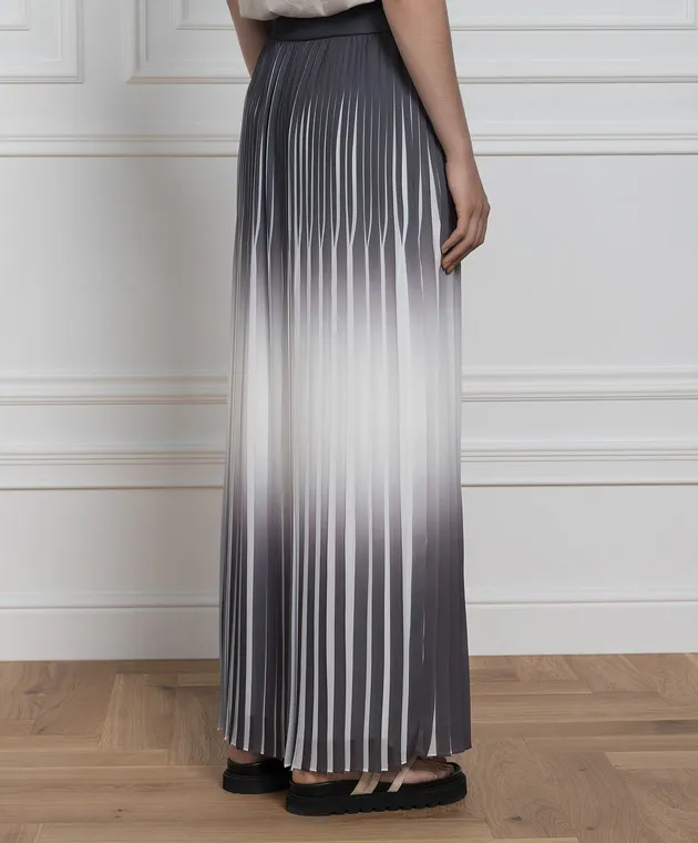 Peserico Degrade effect pleated skirt