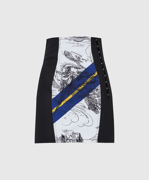 Philosophy di Lorenzo Serafini Mini skirt with contrast print