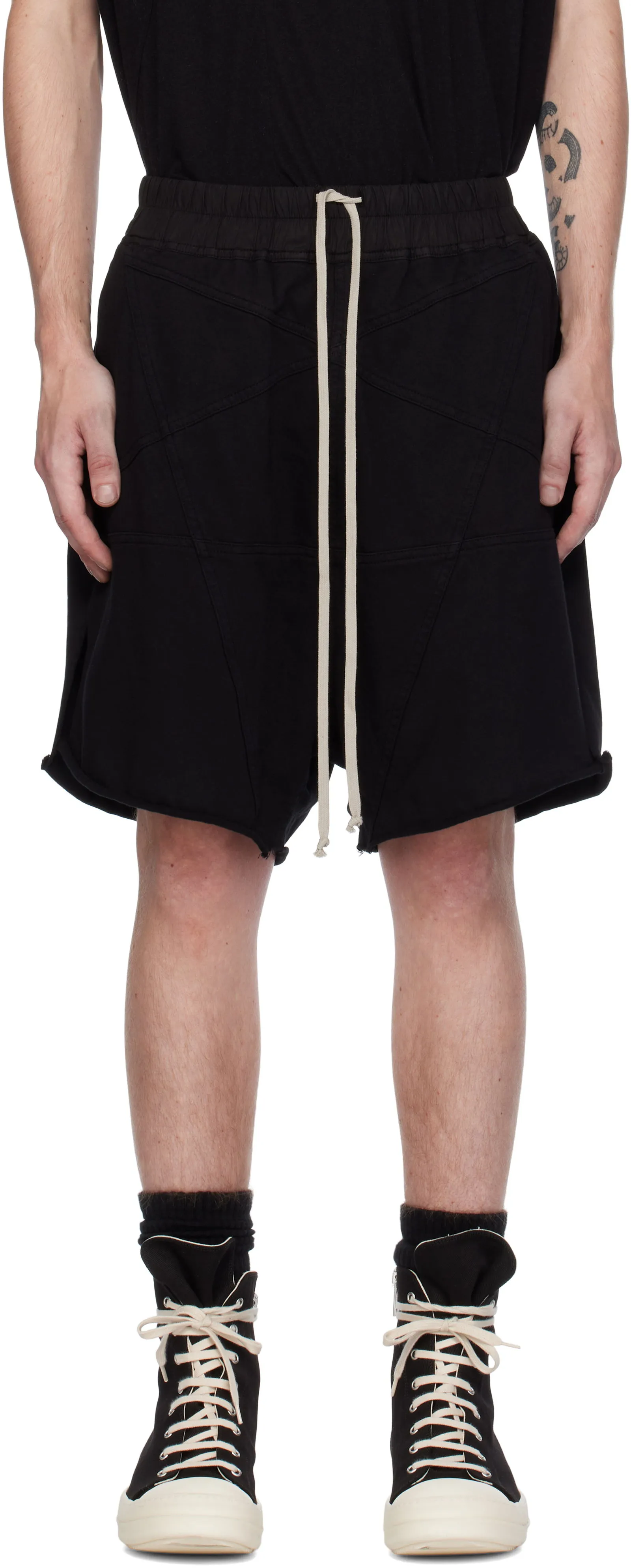 Rick Owens Porterville Jersey Trucker Shorts