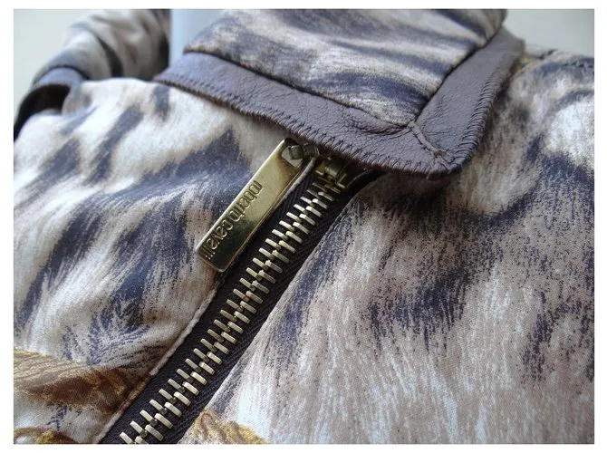 Roberto Cavalli Chaquetas Estampado de leopardo 