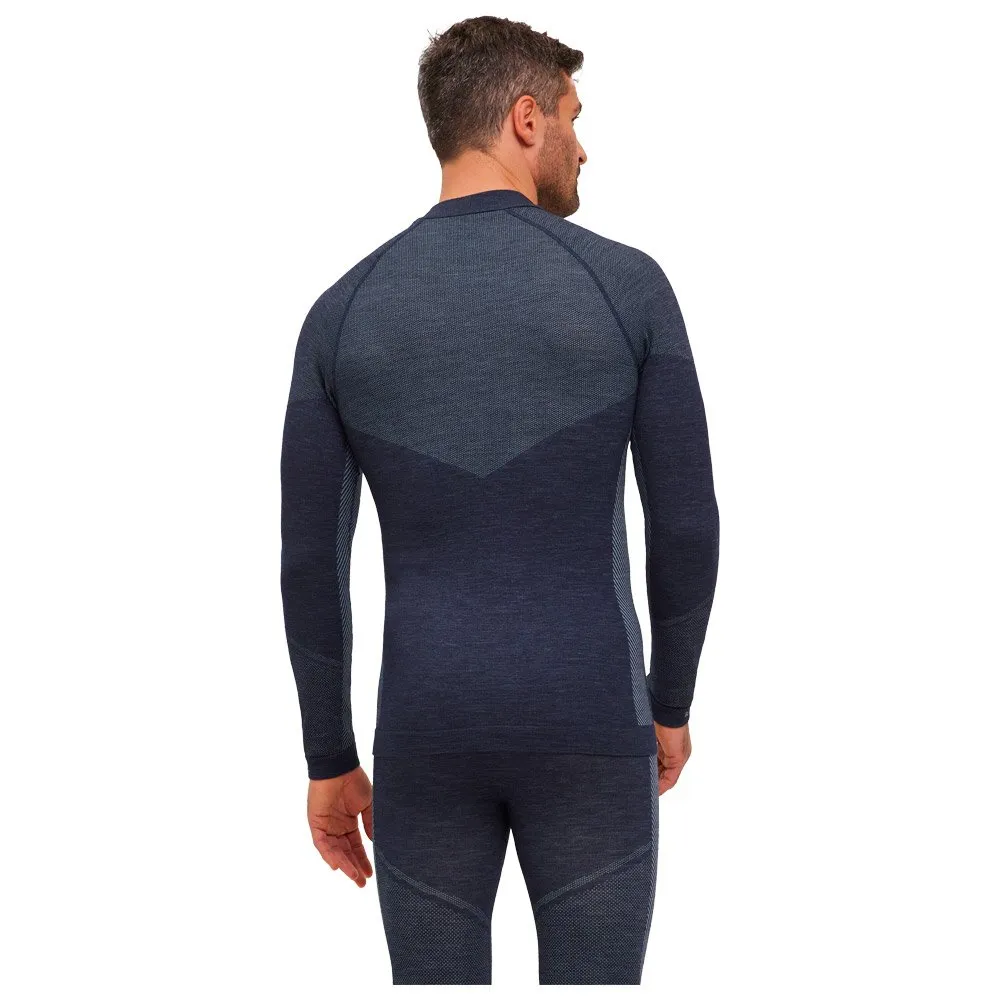 Ropa interior técnica Falke Wool Tech Longsleeved Shirt Trend Space Blue