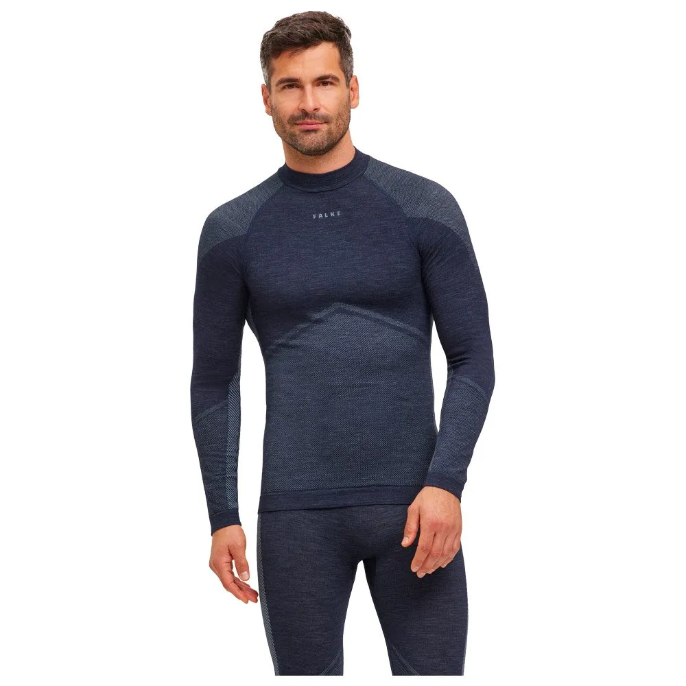 Ropa interior técnica Falke Wool Tech Longsleeved Shirt Trend Space Blue