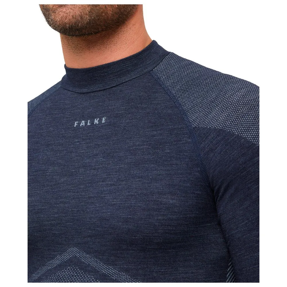 Ropa interior técnica Falke Wool Tech Longsleeved Shirt Trend Space Blue