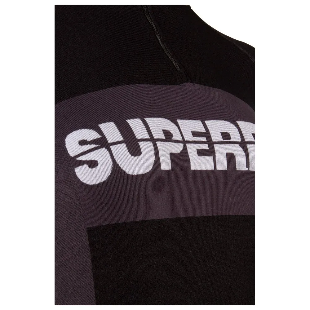 Ropa interior técnica Superdry Seamless 1/4 Zip Baselayer W Black