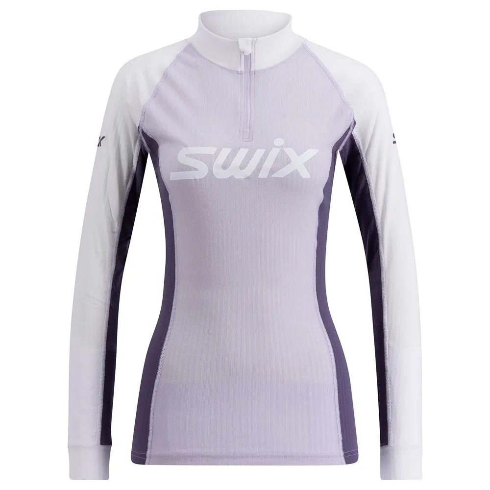 Ropa interior técnica Swix Racex Classic Half Zip W Dusty Purple Light Purple