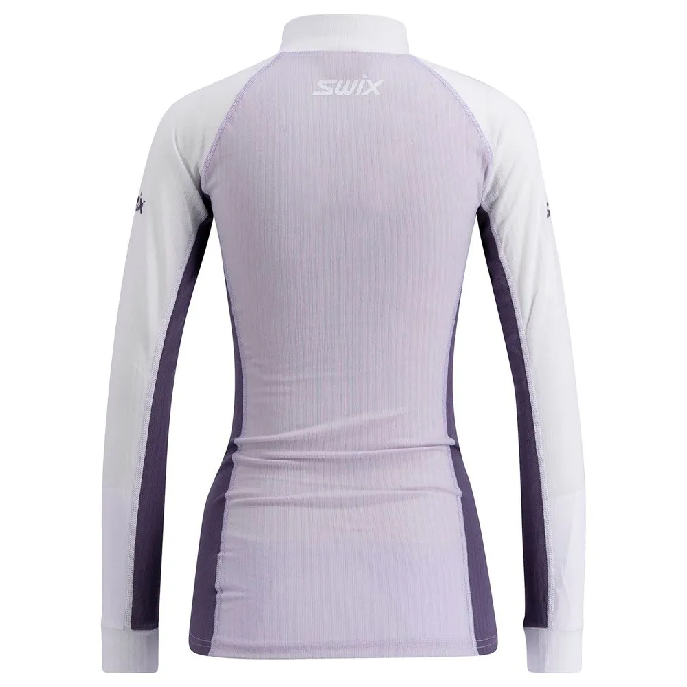 Ropa interior técnica Swix Racex Classic Half Zip W Dusty Purple Light Purple