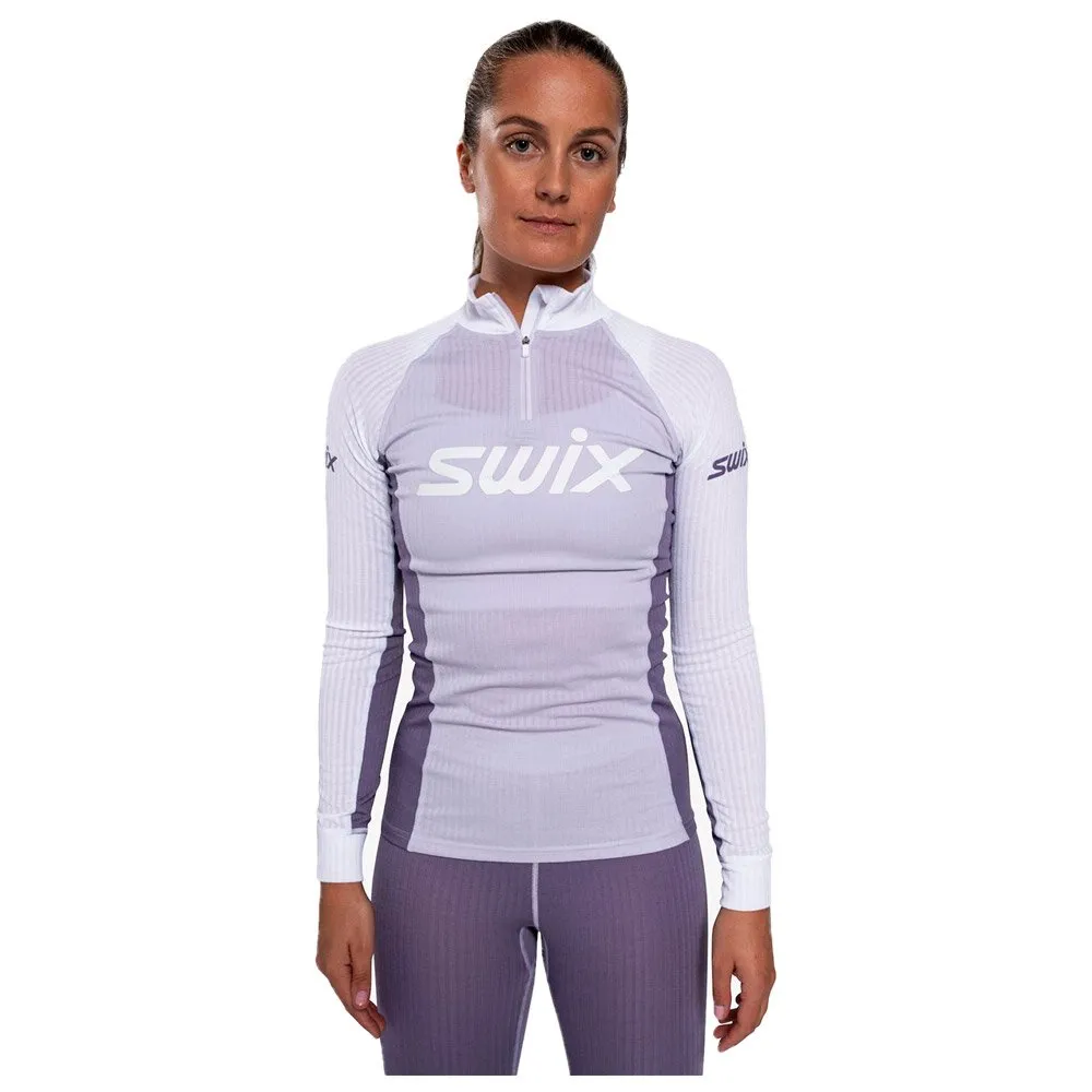 Ropa interior técnica Swix Racex Classic Half Zip W Dusty Purple Light Purple