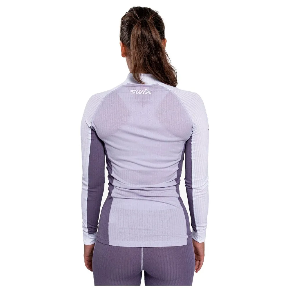 Ropa interior técnica Swix Racex Classic Half Zip W Dusty Purple Light Purple