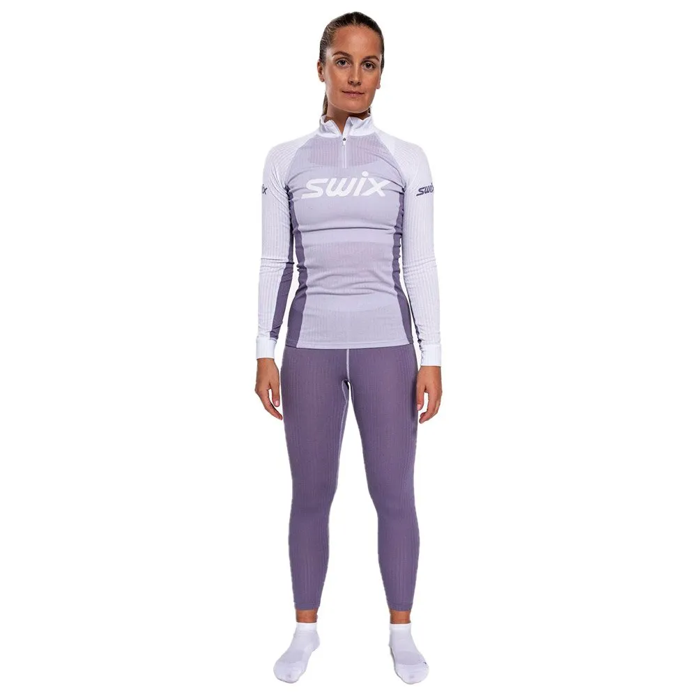 Ropa interior técnica Swix Racex Classic Half Zip W Dusty Purple Light Purple