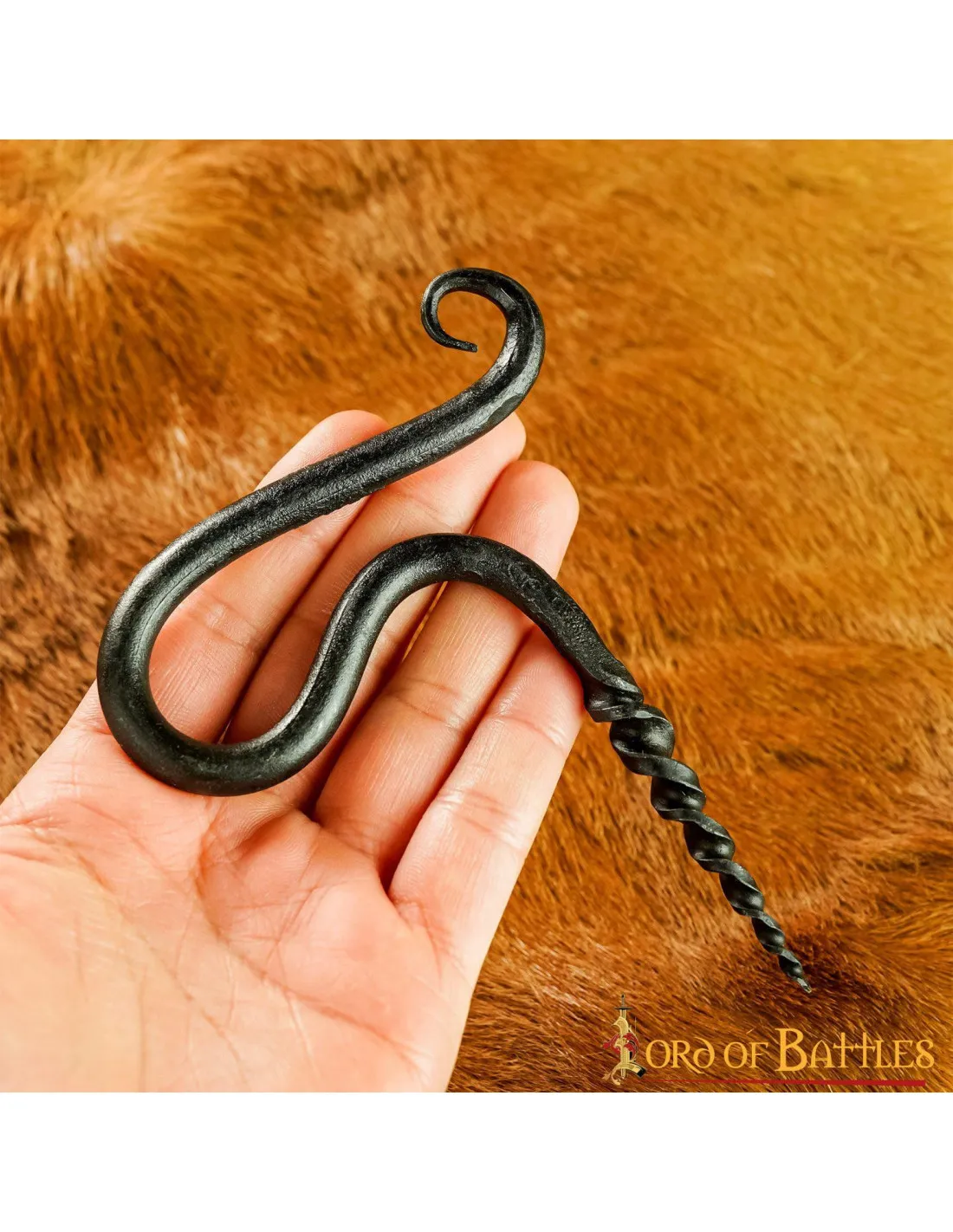Sacacorchos medieval forjado a mano (10,2x8,9 cm.)