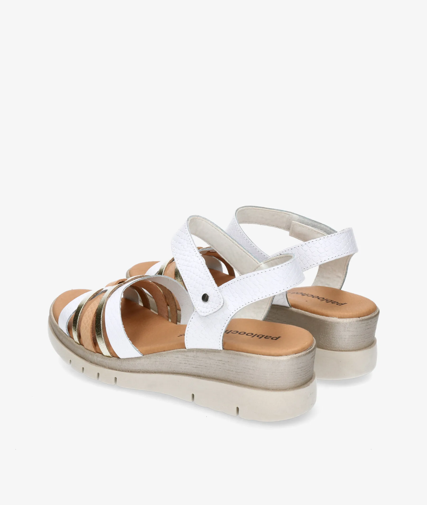 Sandalias pabloochoa.shoes  3052 en blanco