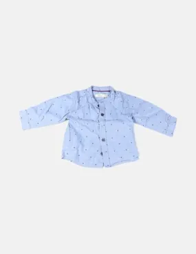 Sfera Camisa azul estampada