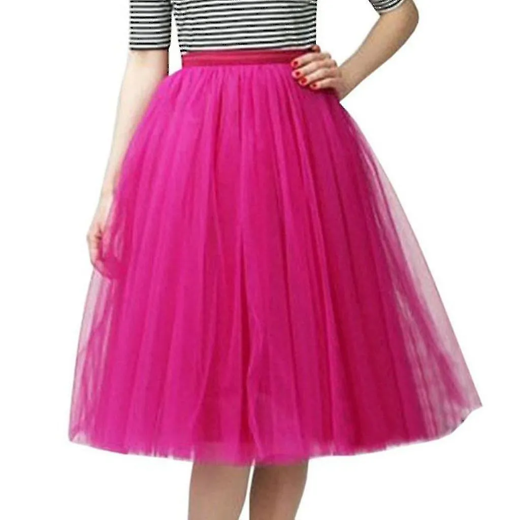 Skirt Womens High Quality Pleated Gauze Knee Length Adult Tutu Dancing