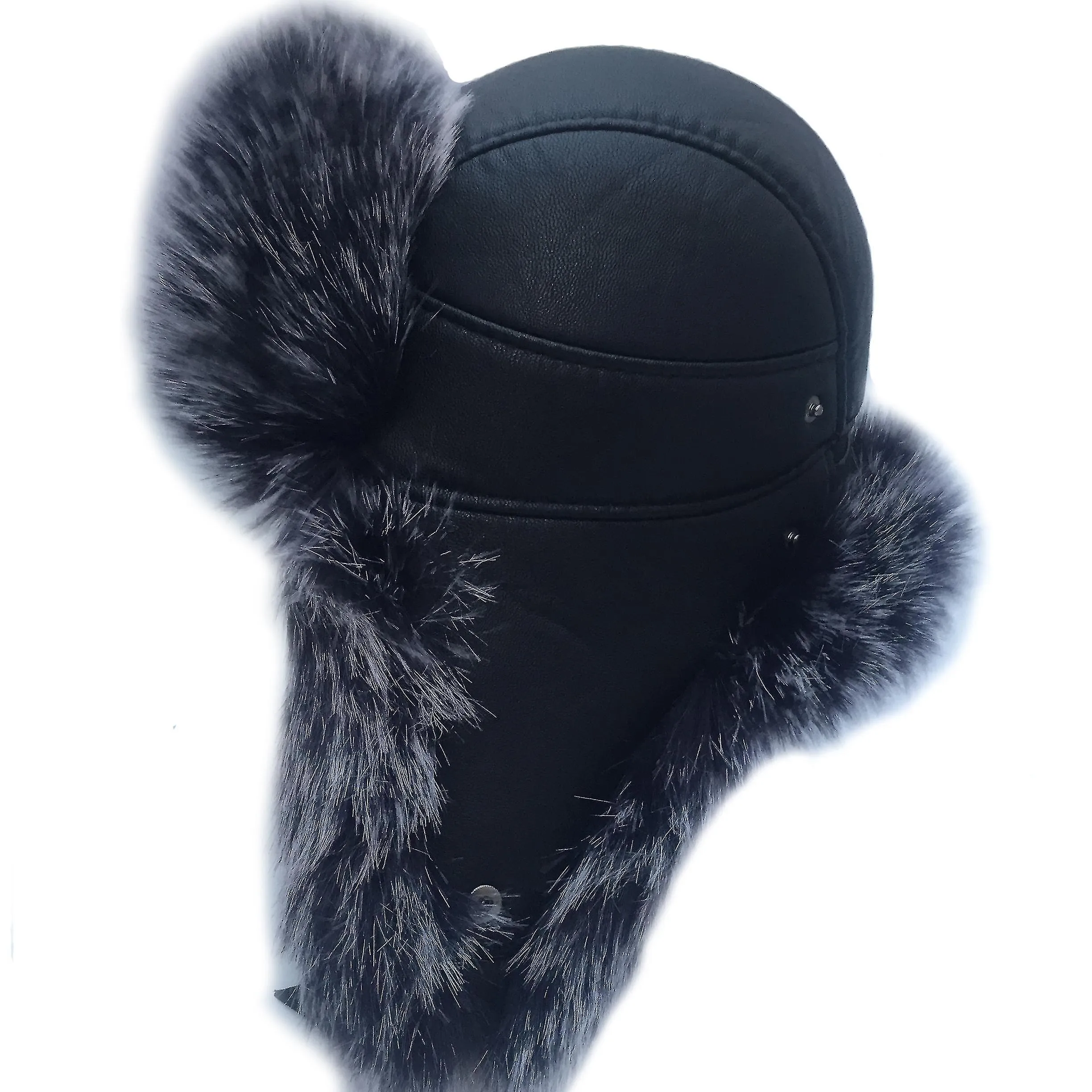 Sombrero de aviador para hombre Fox Fur Russian Winter Hat Keep Warm