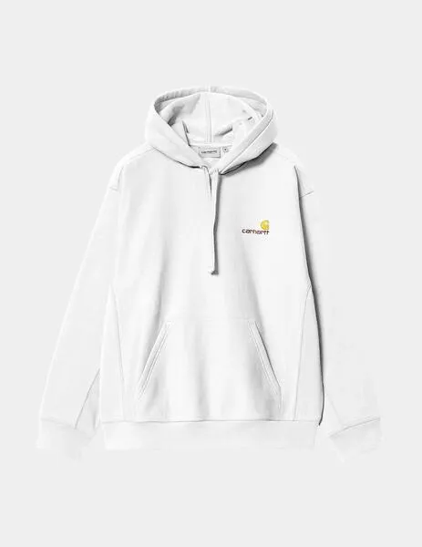 Sudadera Capucha CARHARTT AMERICAN SCRIPT - White