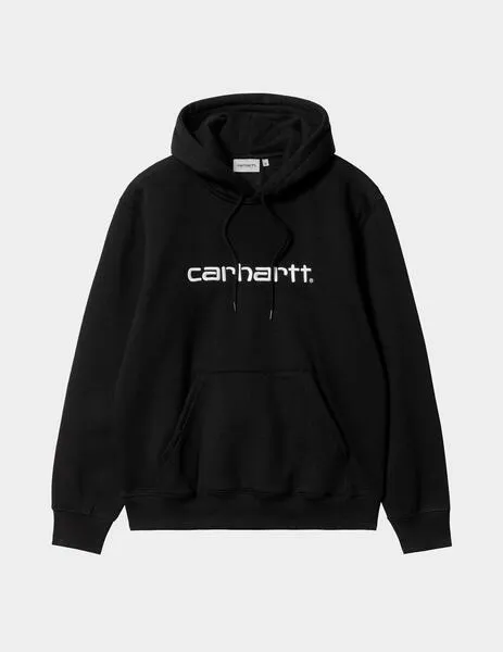 Sudadera Capucha CARHARTT SWEAT- Black / White