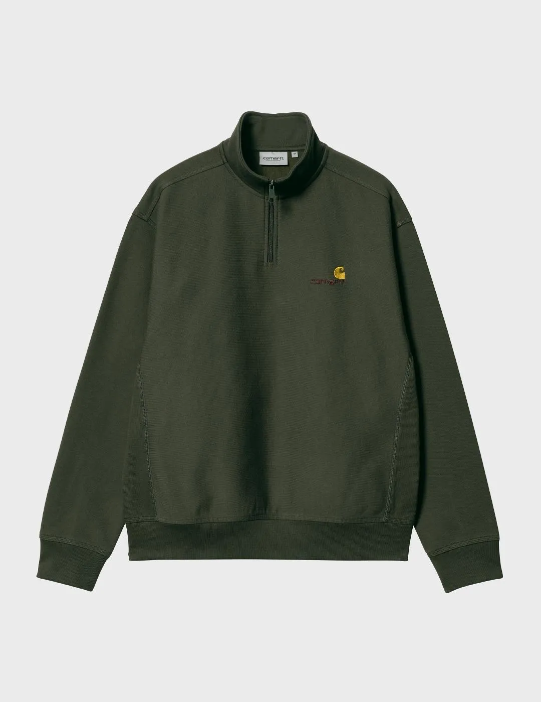 Sudadera Carhartt WIP Half Zip American Script Plt