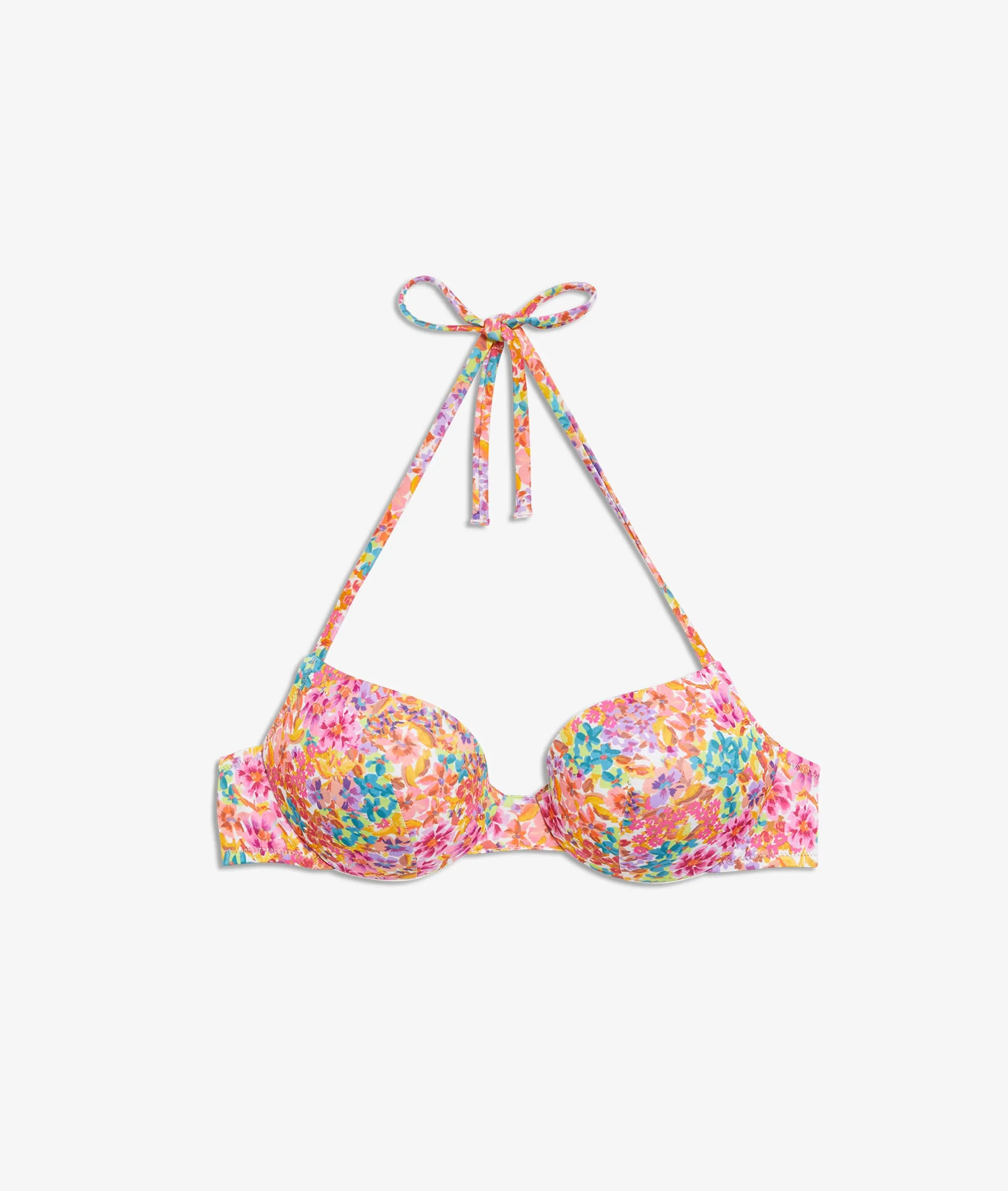 Sujetador bikini push up estampado floral. Copa B-C BONITA MULTICOLORE - ETAM