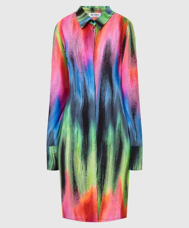 The Attico Elton shirt dress in print