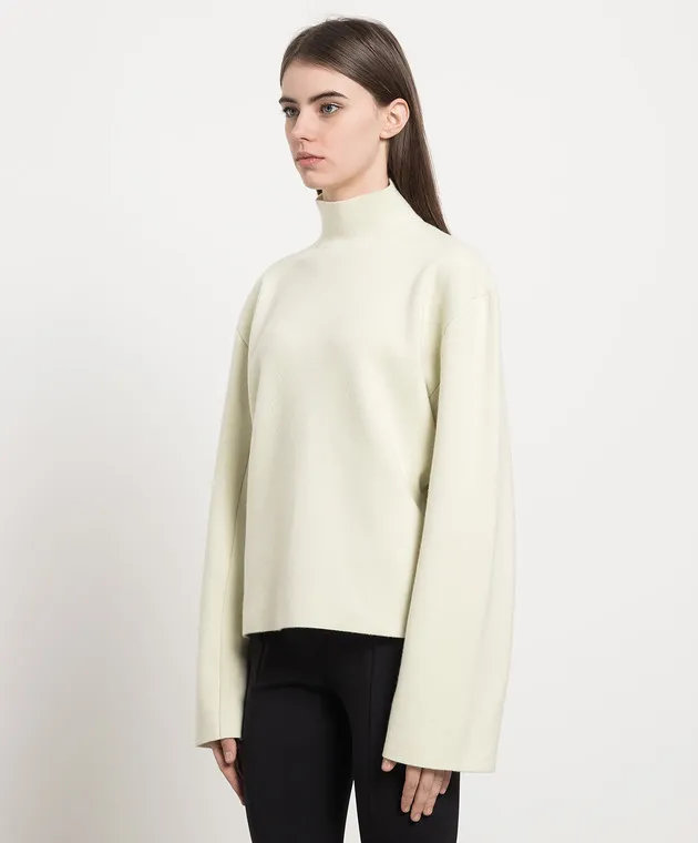 The Row Yellow Delara cashmere sweater