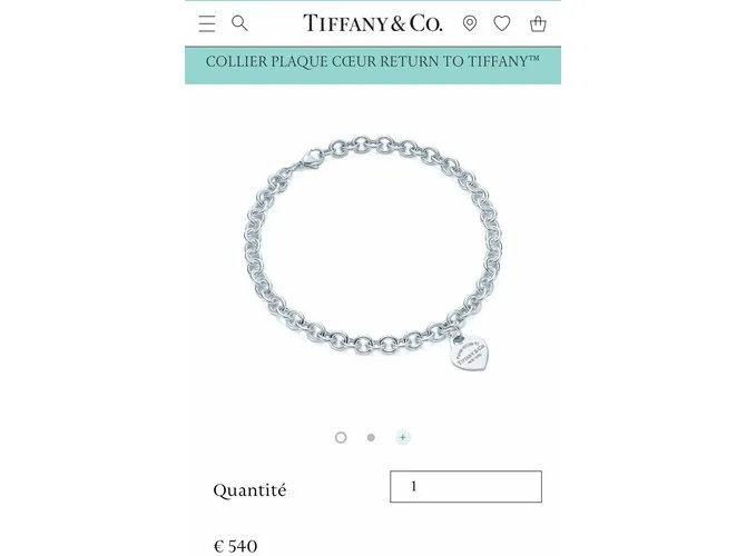 Tiffany & Co Collares Plata 