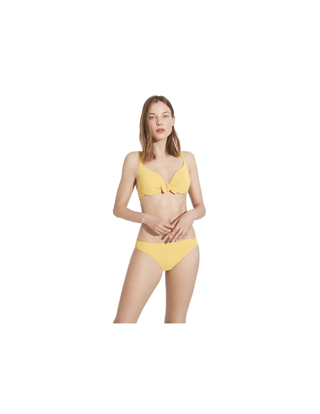 Top bikini Ysabel Mora Aro Lazo Copa C Amarillo