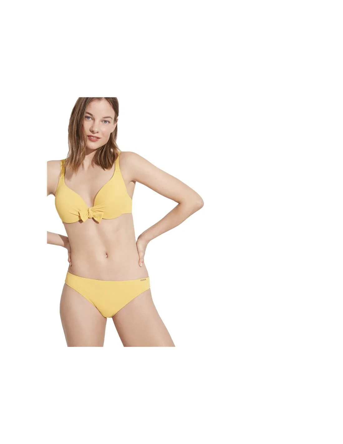 Top bikini Ysabel Mora Aro Lazo Copa C Amarillo