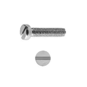 Tornillo din 84 6x12mm cabeza cilindrica zinc  (3 unidades)