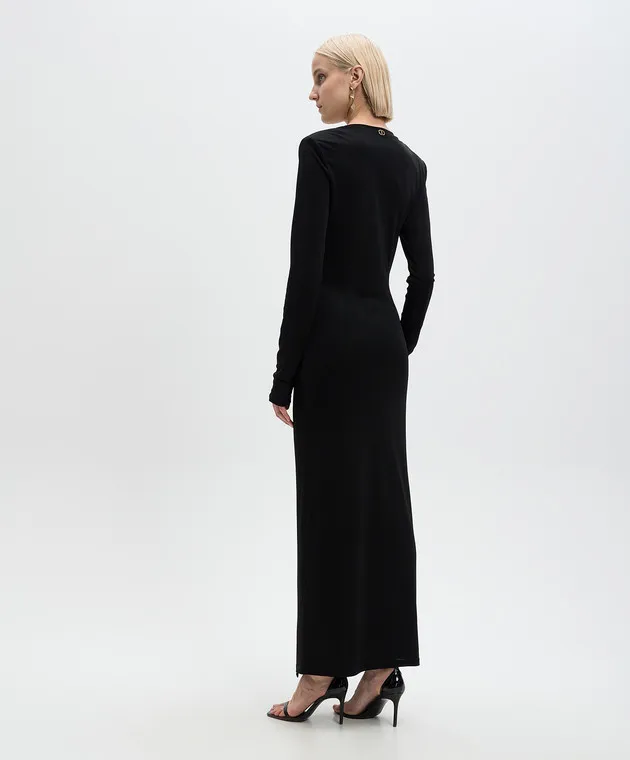 Twinset Black dress with drapery