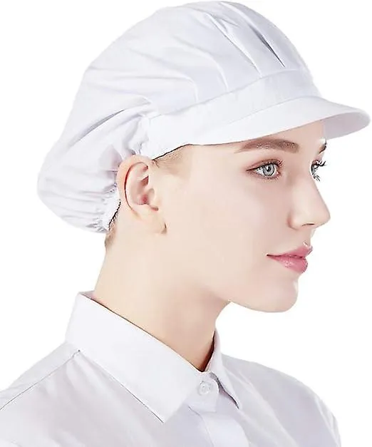 Unisex Chef Hat Elastic Chef Hat Cook Hat for Men Women with Brim,2024 Ping