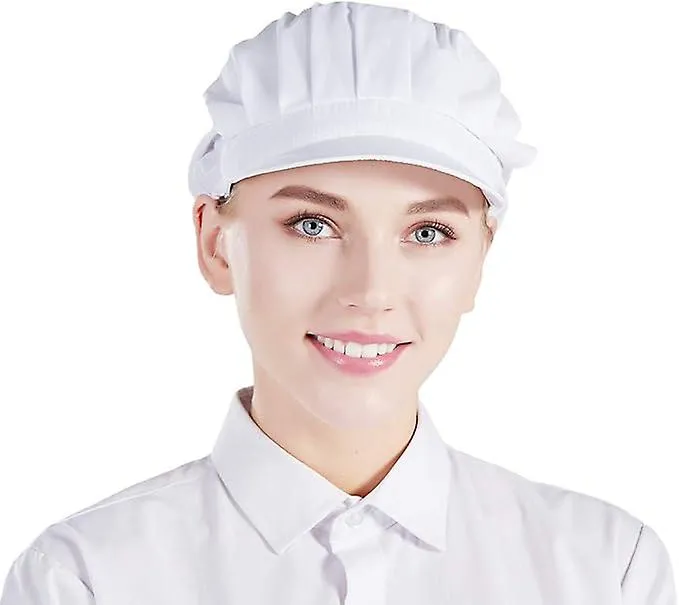 Unisex Chef Hat Elastic Chef Hat Cook Hat for Men Women with Brim,2024 Ping