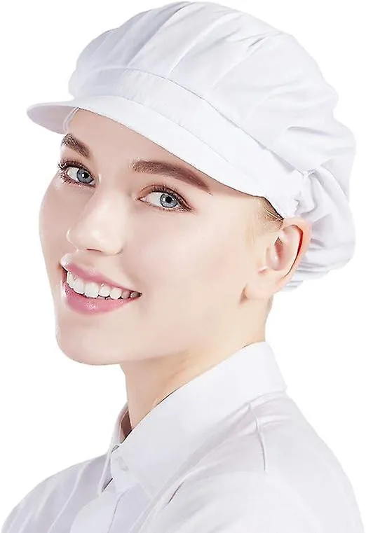 Unisex Chef Hat Elastic Chef Hat Cook Hat for Men Women with Brim,2024 Ping