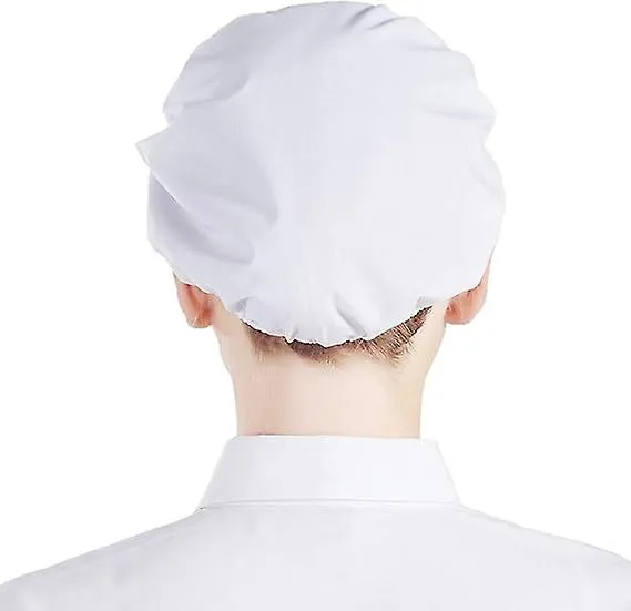 Unisex Chef Hat Elastic Chef Hat Cook Hat for Men Women with Brim,2024 Ping