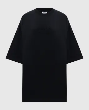 Vetements Black t-shirt with crystals