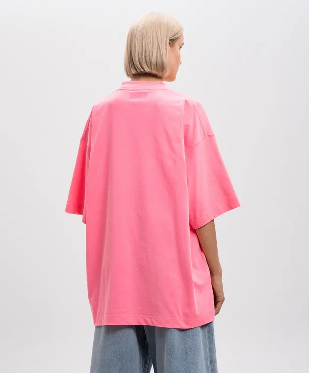 Vetements Pink t-shirt with a print