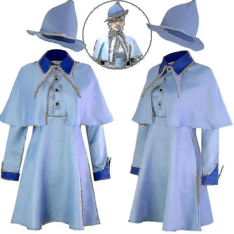 Wizard School Witch Fleur Isabelle Delacour Beauxbaton Magic Cosplay Costumes Hat Women School Unifo Hk