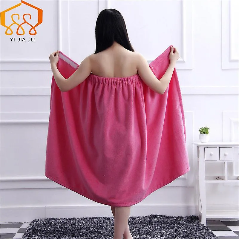 Women Bath Towel Microfiber Fabric Beach Towel Soft Wrap Women Bath Skirt Dry Hair Cap Set Super Absorbent Home For Bathroom