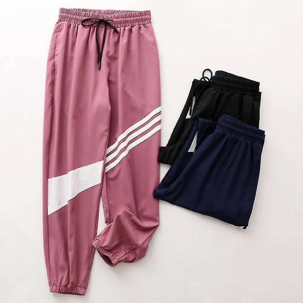 Women's Hip Hop Drawstring Sports Pants Elastic Foot Cuff Harem Baggy Trousers -ACGIV