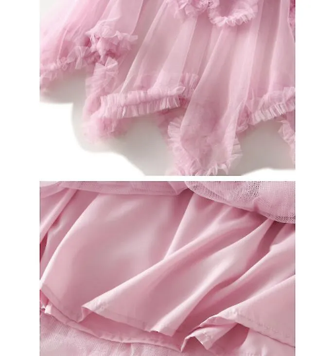 Women's Tutu Skirt Tulle Mesh Layered Midi Skirt