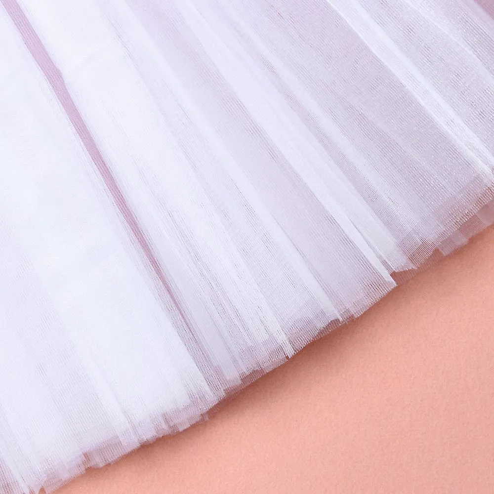 Womens Pleated Gauze Short Skirt Adult Dancing Skirt Carnival Costume